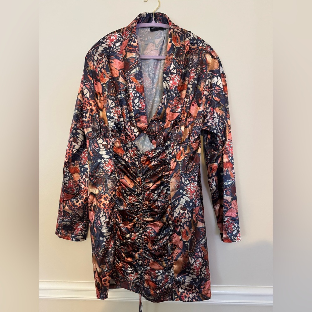 PrettyLittle Thing Butterfly Print Dress